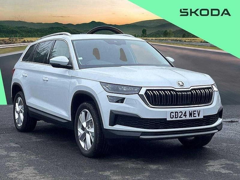 Moon white metallic New 2024 Skoda Kodiaq SE L Executive SUV | £31,132 (Super price) - Image 1/4