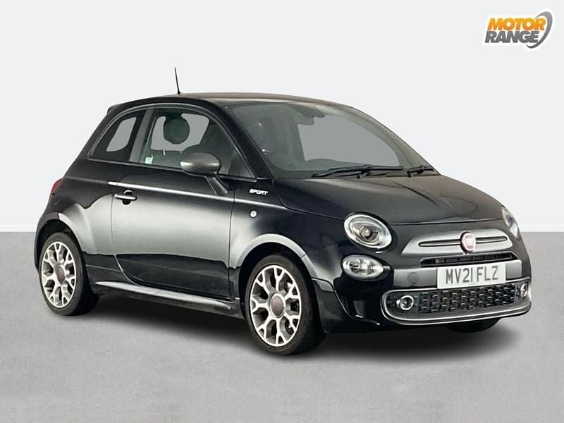 Black Used 2021 Fiat 500 Sport Hatchback | £8,795 (Fair price) - Image 1/4