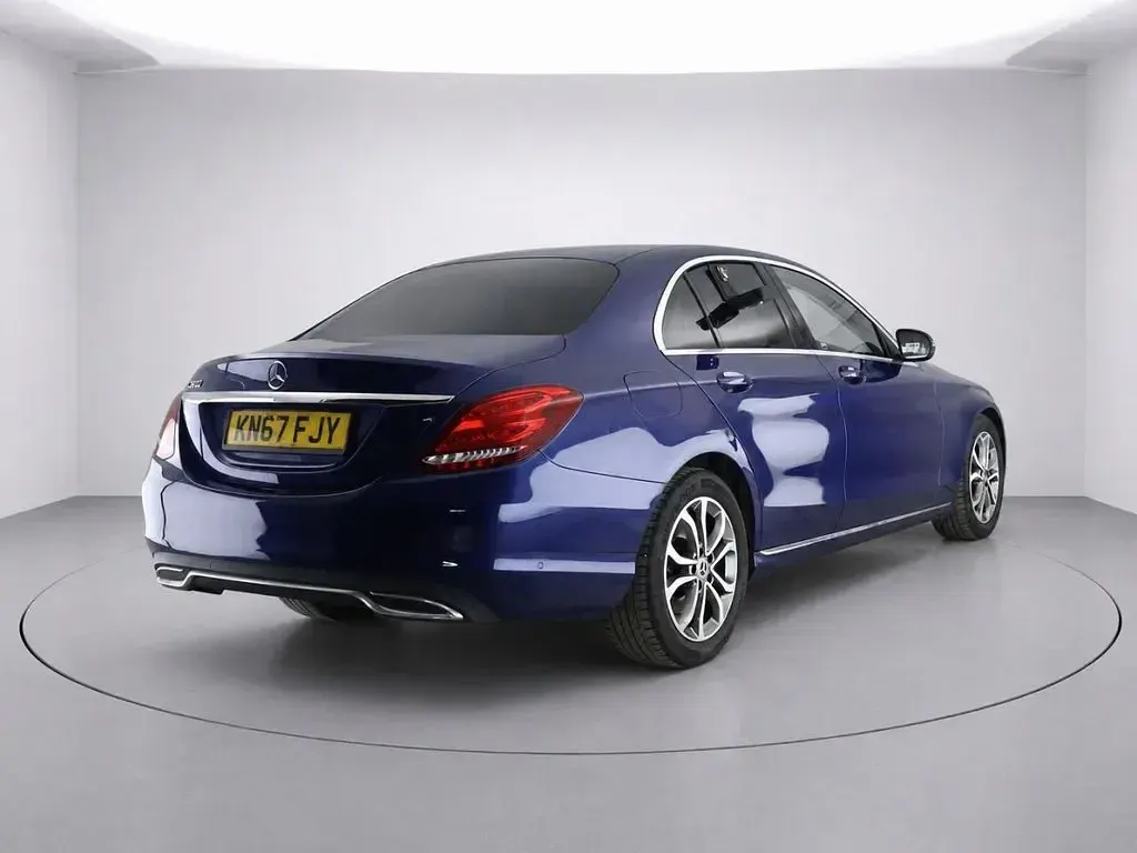 Used Mercedes C200 2017 Blue Sedan