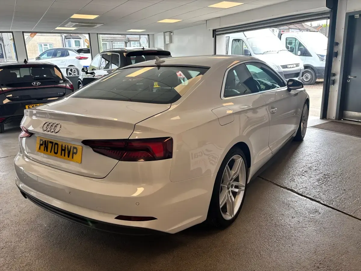 Used Audi A5 S-Line 190 HP (139 kW) 2020 White Coupe