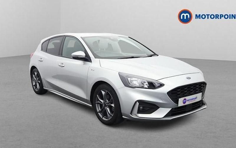 Begagnad Ford Focus ST-Line 125 HK (91 kW) 2019 Silver Halvkombi