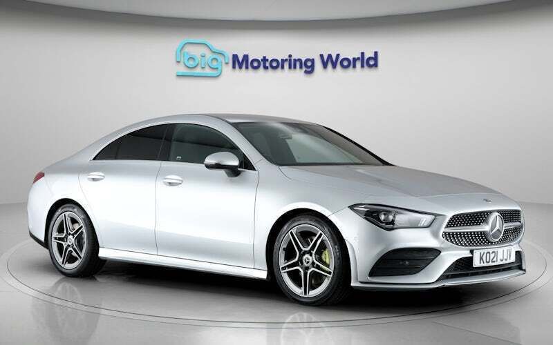 Silver Used 2021 Mercedes CLA200 AMG line Coupe | £18,800 (Good price) - Image 1/4