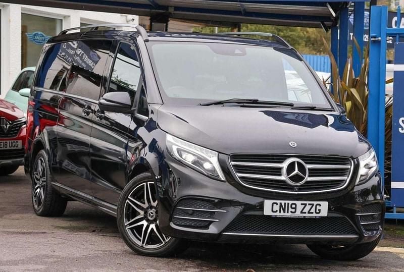 Black Used 2019 Mercedes V250 AMG line MPV | £32,991 (Good price) - Image 1/3