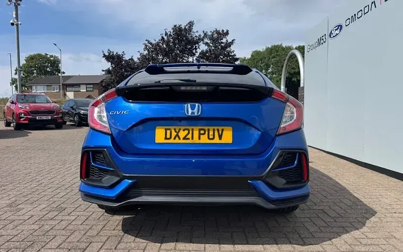 Used Honda Civic EX 126 HP (92 kW) 2021 Blue Hatchback
