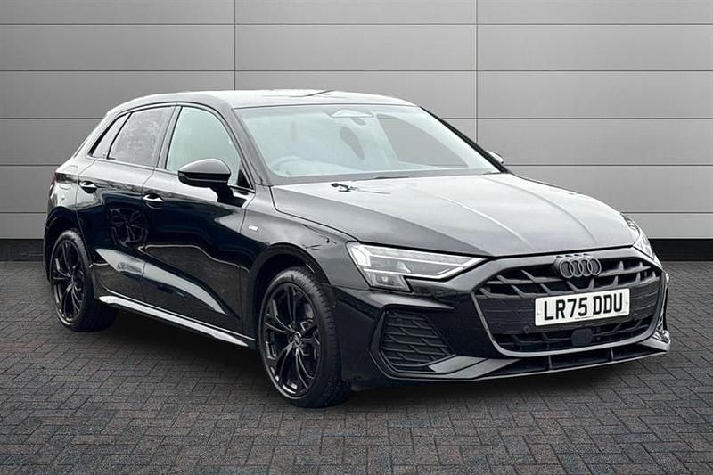 Mythos black Used 2025 Audi A3 e-tron Black Edition Hatchback | £32,095 (Fair price) - Image 1/3
