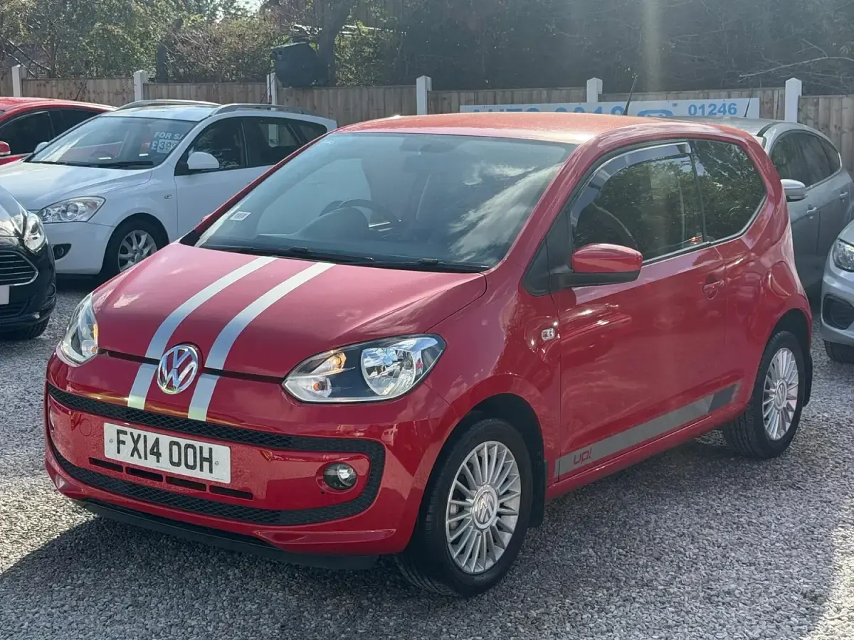 Used VW up! high up! 73 HP (53 kW) 2014 Red Hatchback