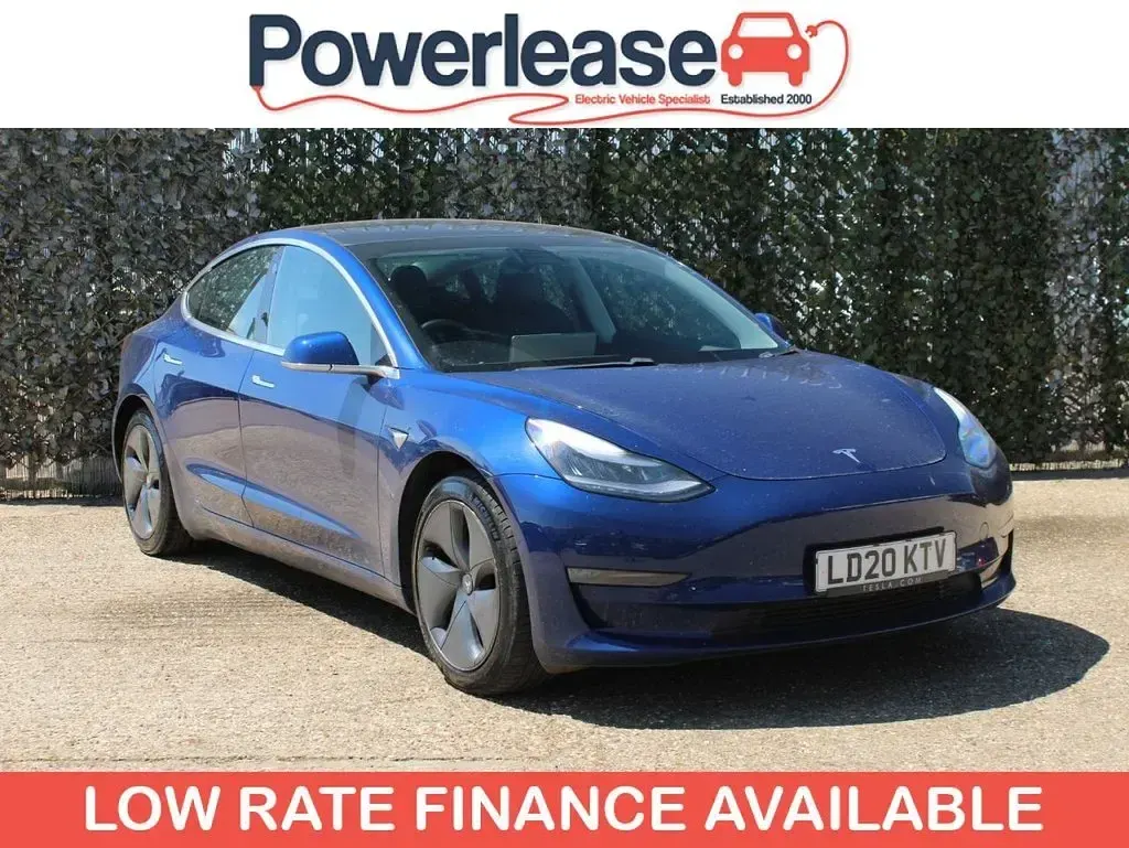 Used Tesla Model 3 Long Range AWD 366 kW (498 HP) 2020 Blue Sedan
