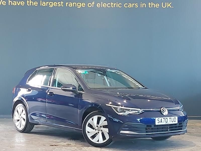 Used VW Golf VIII Style 130 HP (95 kW) 2020 Blue Hatchback