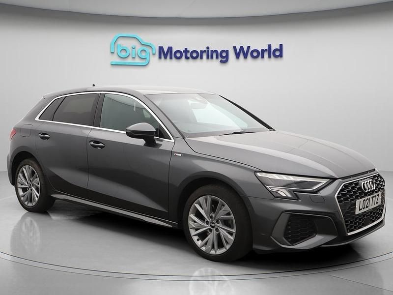 Grey Used 2021 Audi A3 Sportback e-tron S-Line Sedan | £19,900 (Fair price) - Image 1/4