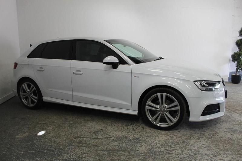 Used Audi A3 Sportback S-Line 2017 White Hatchback