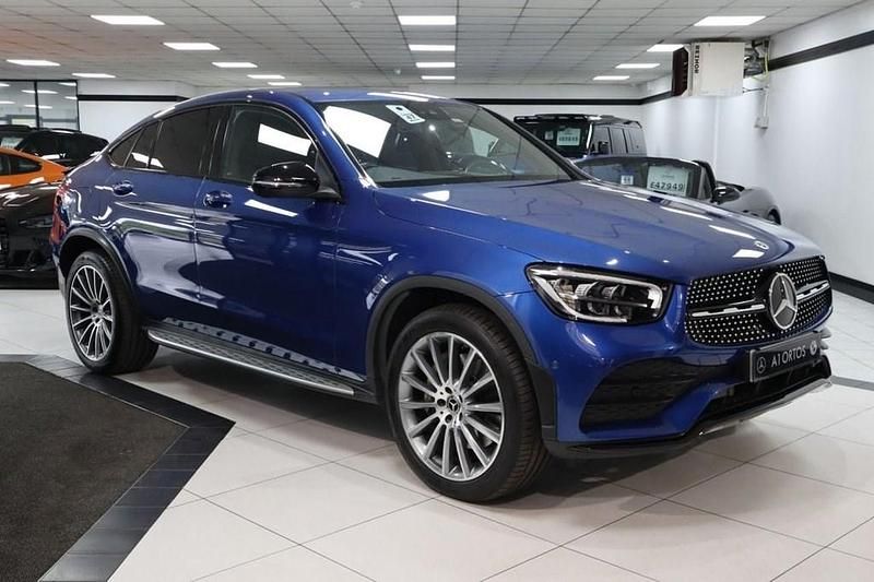 Blue Used 2022 Mercedes GLC300 AMG Line Premium Coupe | £36,949 (Good price) - Image 1/4
