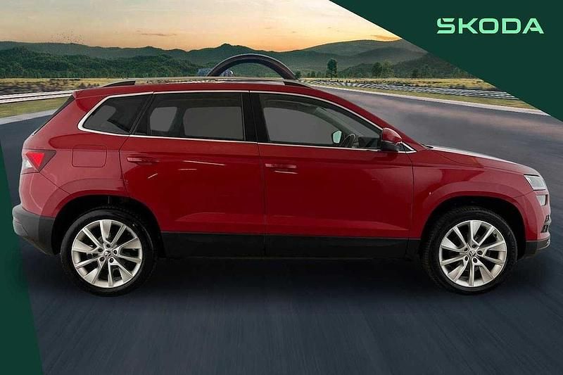 Used Skoda Karoq SE L 150 HP (110 kW) 2022 Velvet red metallic SUV