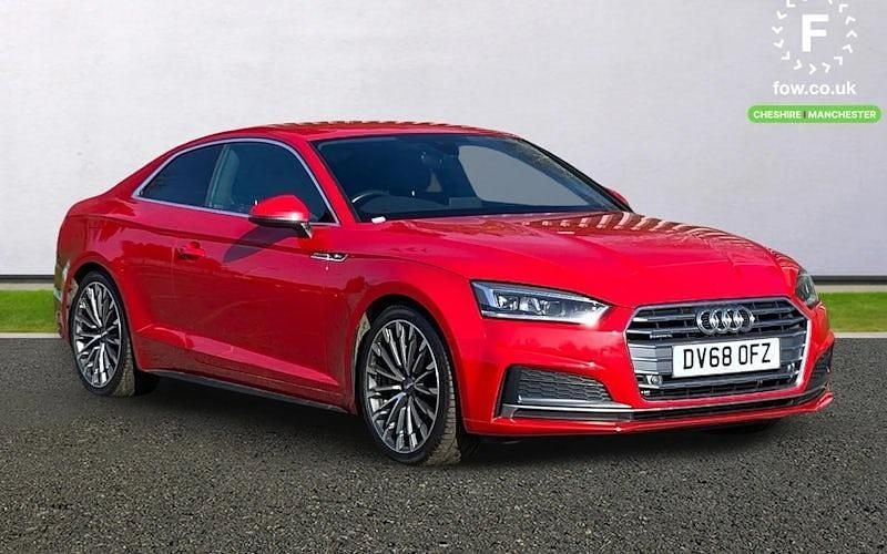 Used Audi A5 Design 252 HP (185 kW) 2018 Red Coupe