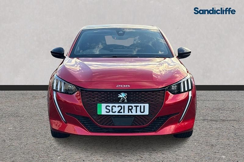 Used Peugeot e-208 Premium 100 kW (136 HP) 2021 Red Hatchback