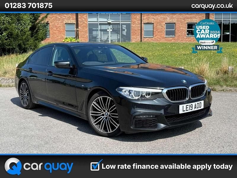 Black Used 2019 BMW 520 M Sport Sedan | £18,295 (Good price) - Image 1/3