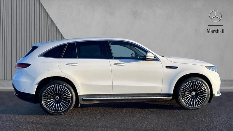 Used Mercedes EQC400 AMG Line Premium 300 kW (408 HP) 2023 Manufaktur opalite white bright SUV