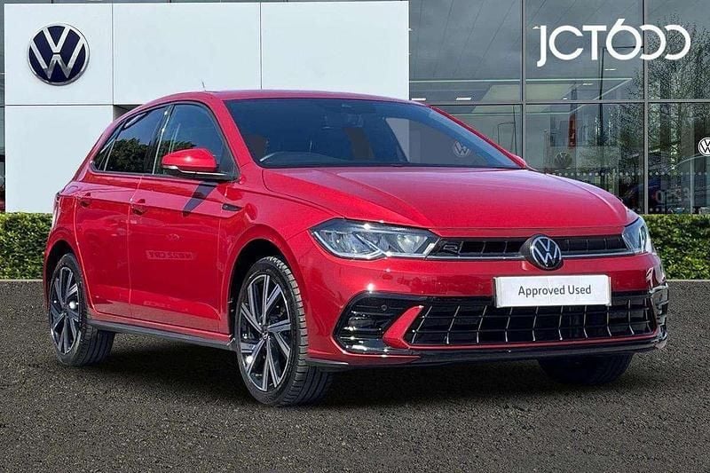 Red Used 2023 VW Polo R-line Hatchback | £17,259 (Fair price) - Image 1/4