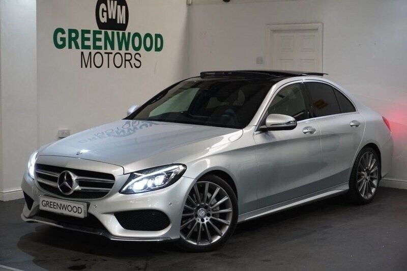 Silver Used 2016 Mercedes C220 AMG Line Premium Sedan | £12,790 (A bit pricey) - Image 1/4