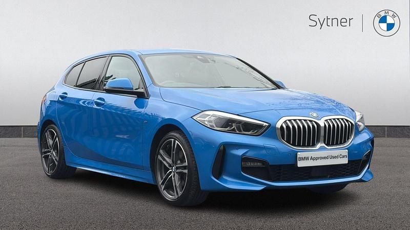 Used BMW 118 M Sport 134 HP (98 kW) 2021 Blue Hatchback