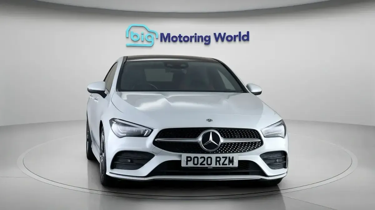 Used Mercedes CLA180 AMG Line Premium Plus 136 HP (100 kW) 2020 White Coupe