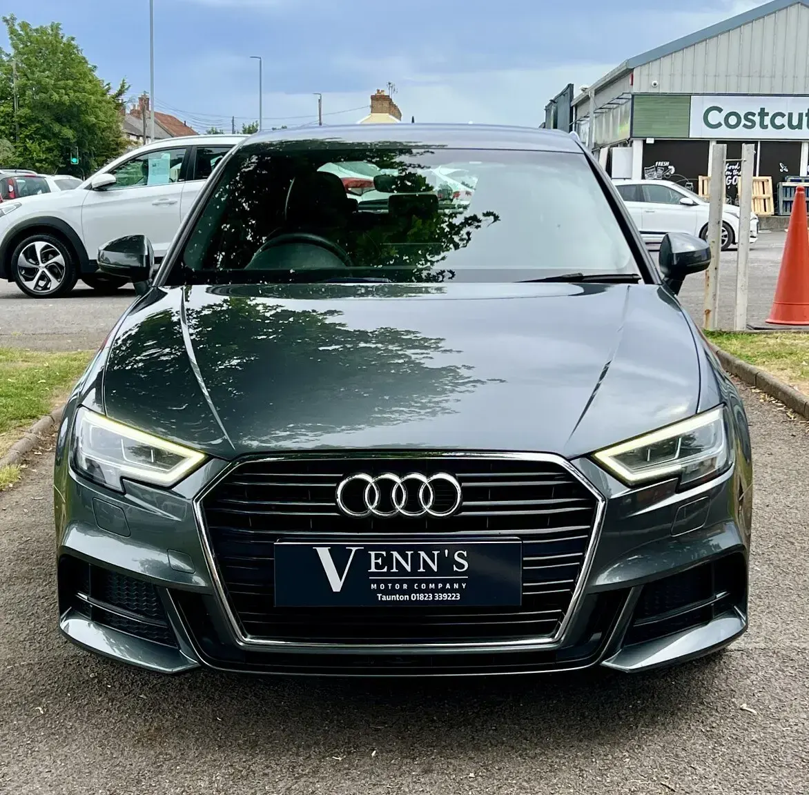 Used Audi A3 S-Line 150 HP (110 kW) 2018 Grey Sedan