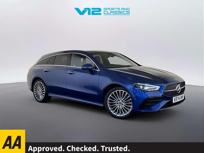 Used Mercedes CLA250e AMG Line Premium 218 HP (160 kW) 2025 Blue Sedan