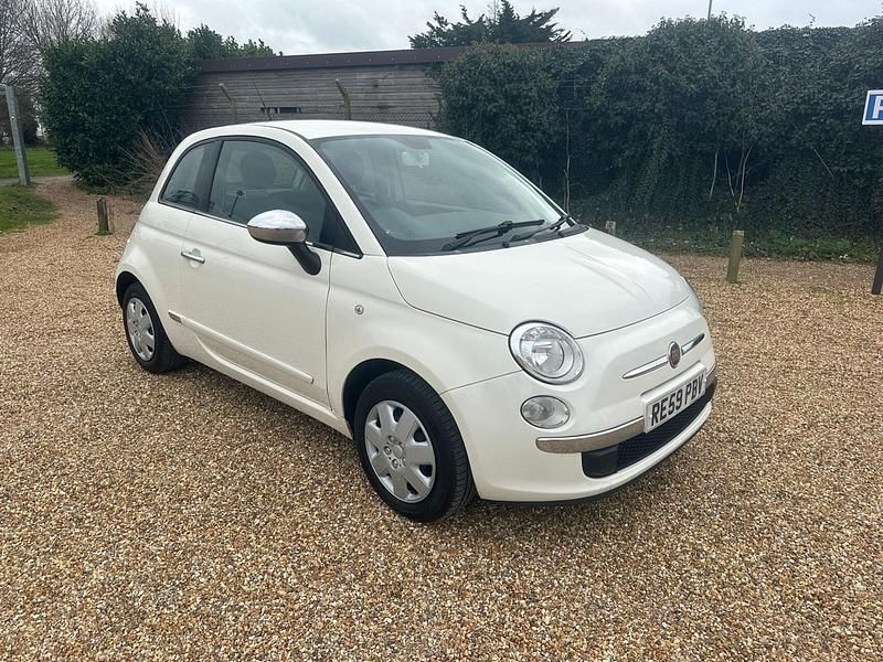 Used Fiat 500 Pop 69 HP (50 kW) 2009 White Cabriolet