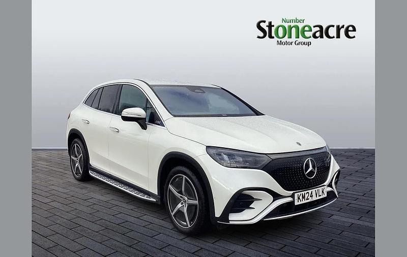 Used Mercedes EQE350 AMG line 214 kW (292 HP) 2024 White Sedan