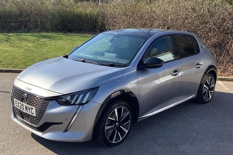 Used Peugeot e-208 GT-line 100 kW (136 HP) 2020 Grey Hatchback
