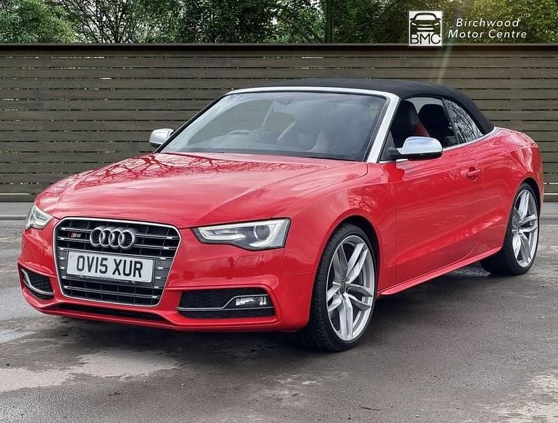 Used Audi S5 Cabriolet Comfort 333 HP (244 kW) 2015 Red Cabriolet