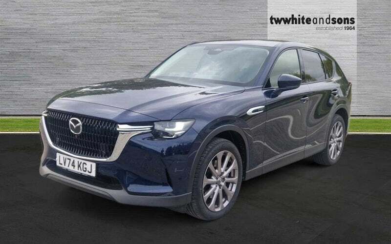 Deep crystal blue Used 2024 Mazda CX-60 Exclusive-Line SUV | £33,950 (Super price) - Image 1/4