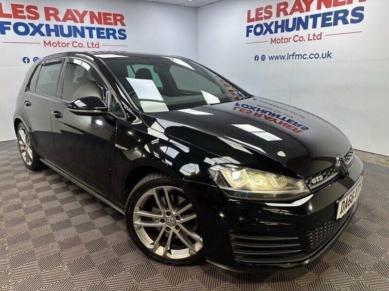 Black Used 2016 VW Golf VII GTD Hatchback | £12,499 (Good price) - Image 1/4