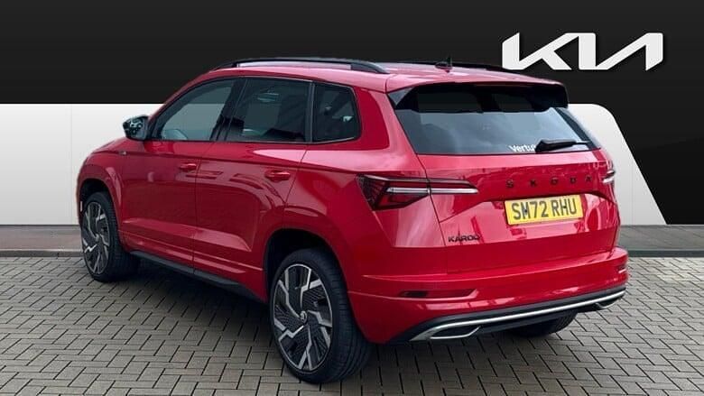 Used Skoda Karoq SportLine 150 HP (110 kW) 2023 Red SUV