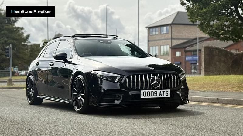 Black Used 2019 Mercedes A35 AMG Premium Plus Hatchback | £25,695 (Fair price) - Image 1/4