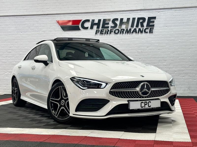 White Used 2019 Mercedes CLA180 AMG Line Premium Plus Sedan | £21,490 (Fair price) - Image 1/3