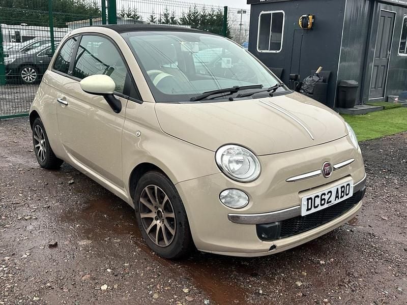 Used Fiat 500 85 HP (62 kW) 2013 Beige Cabriolet