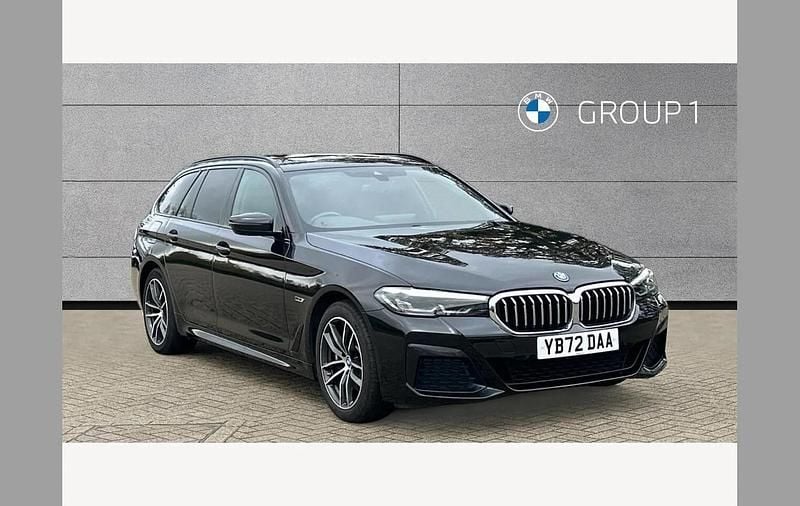 Black Used 2022 BMW 530e M Sport Estate | £26,995 (Fair price) - Image 1/4