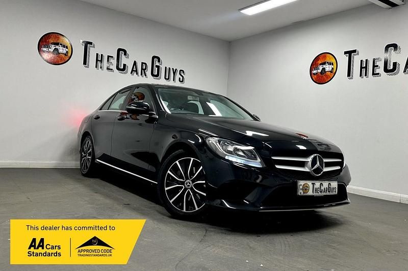 Begagnad Mercedes C220 SE 194 HK (142 kW) 2018 Svart Sedan
