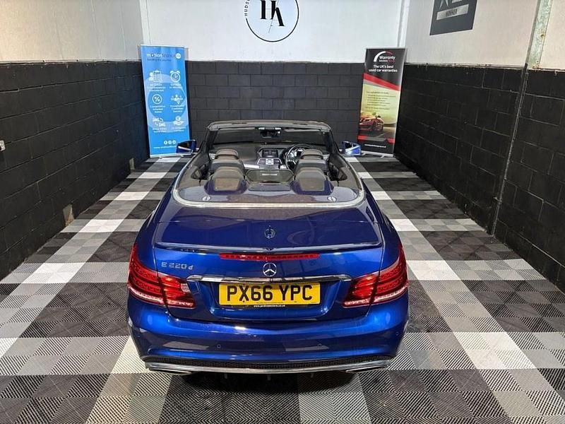 Begagnad Mercedes E220 AMG line 2016 Blå Cab