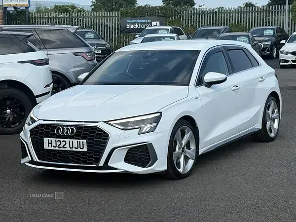 Used Audi A3 e-tron S-Line 2022 White Hatchback