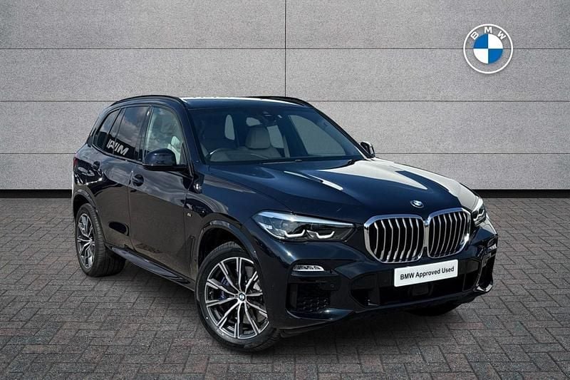 Carbon black Used 2019 BMW X5 M Sport SUV | £39,990 (Good price) - Image 1/4