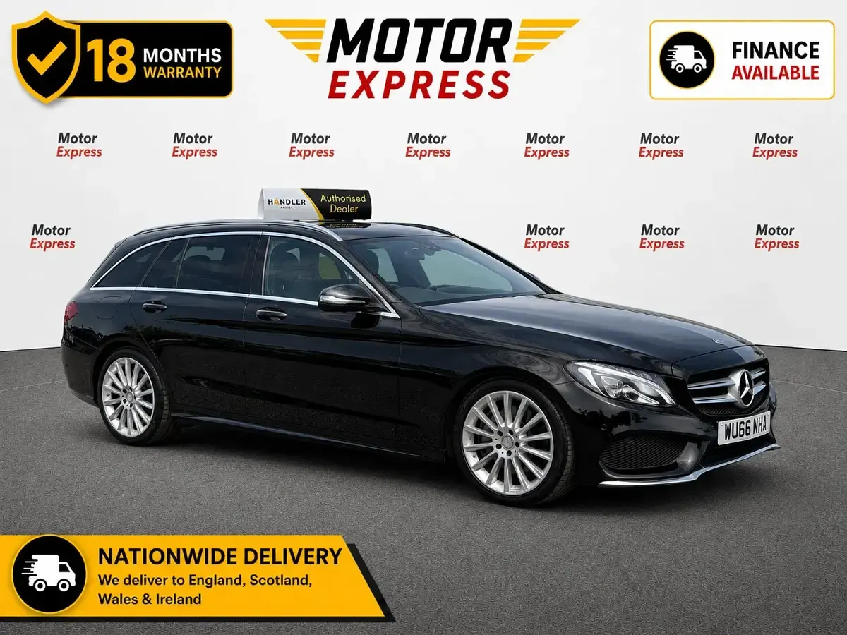 Used Mercedes C300 AMG line 2016 Black Estate
