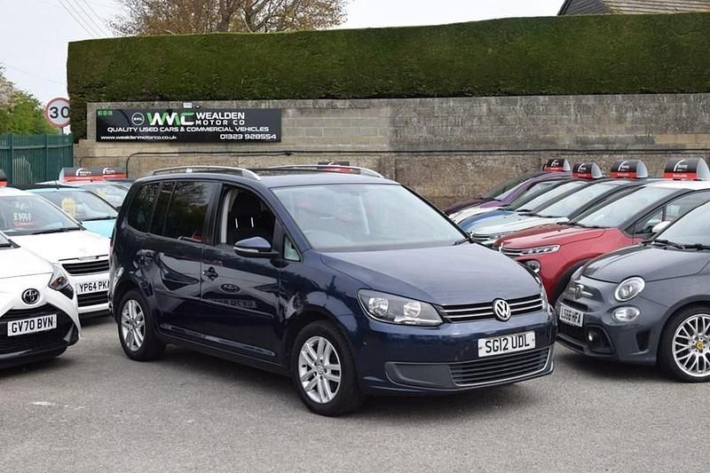 Used VW Touran SE 105 HP (77 kW) 2012 Blue MPV