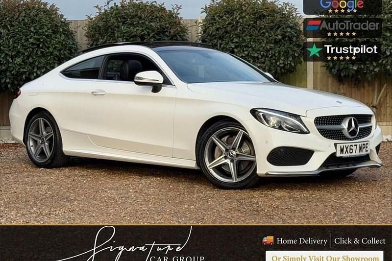 White Used 2017 Mercedes C220 AMG line Coupe | £12,950 (Fair price) - Image 1/1
