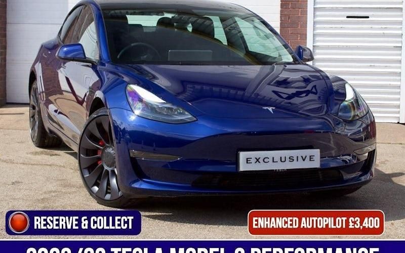 Blue Used 2023 Tesla Model 3 Performance Sedan | £32,750 - Image 1/4