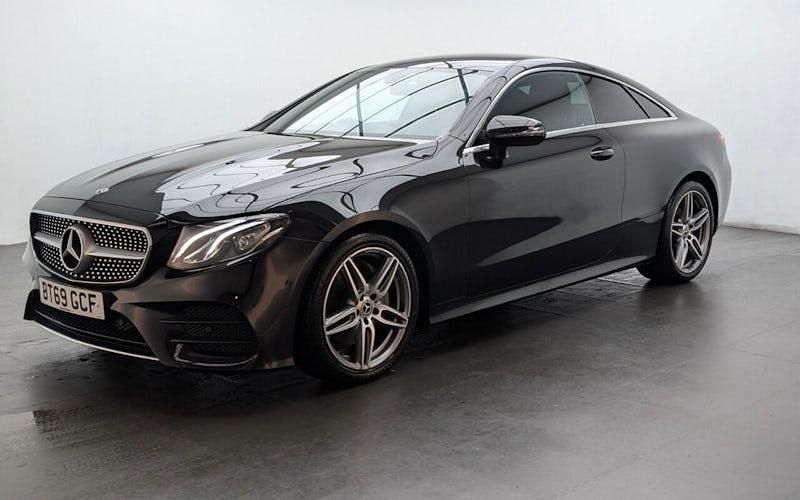 Used Mercedes E220 AMG line 194 HP (142 kW) 2019 Black Coupe