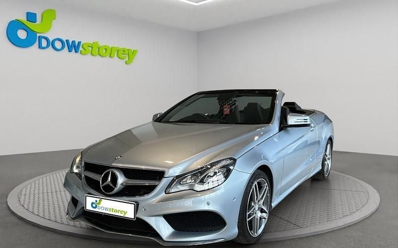 Used Mercedes E220 AMG line 177 HP (130 kW) 2015 Silver Cabriolet