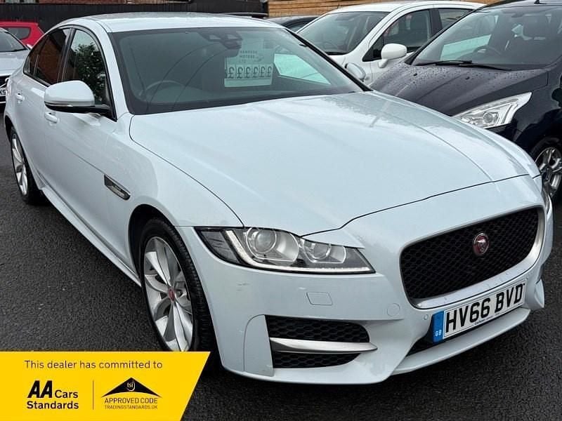 White Used 2016 Jaguar XF R-Sport Sedan | £6,299 (Fair price) - Image 1/4