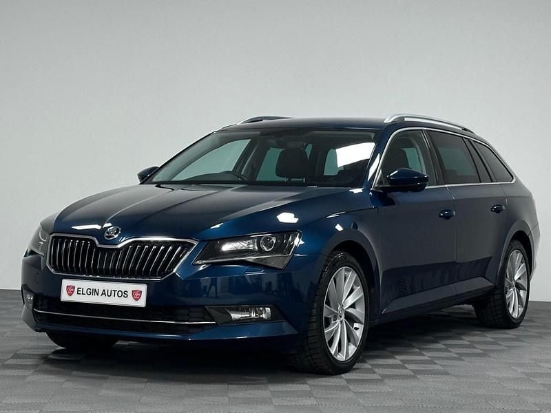 Used Skoda Superb SE L Executive 150 HP (110 kW) 2017 Blue Estate