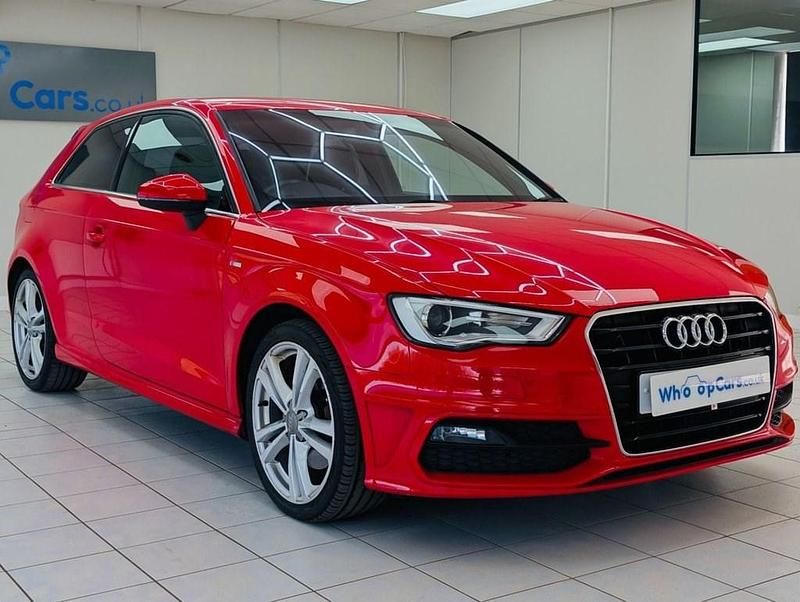 Used Audi A3 S-Line 180 HP (132 kW) 2014 Red Hatchback
